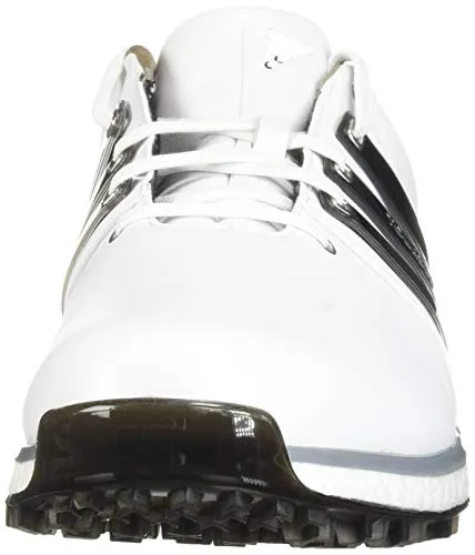 adidas Men's TOUR360 XT Spikeless Golf Shoe, FTWR White/core Black/Silver Metallic, 10.5 M US