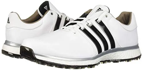 adidas Men's TOUR360 XT Spikeless Golf Shoe, FTWR White/core Black/Silver Metallic, 10.5 M US