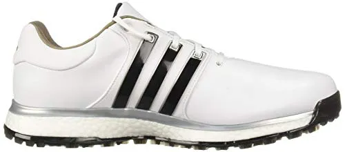 adidas Men's TOUR360 XT Spikeless Golf Shoe, FTWR White/core Black/Silver Metallic, 10.5 M US