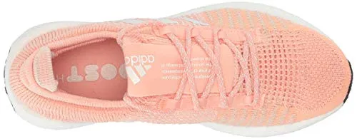 adidas Unisex-Kid's PulseBOOST HD Running Shoe, Glow Pink/White/Linen, 6.5 M US Big Kid