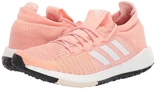 adidas Unisex-Kid's PulseBOOST HD Running Shoe, Glow Pink/White/Linen, 6.5 M US Big Kid