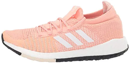 adidas Unisex-Kid's PulseBOOST HD Running Shoe, Glow Pink/White/Linen, 6.5 M US Big Kid