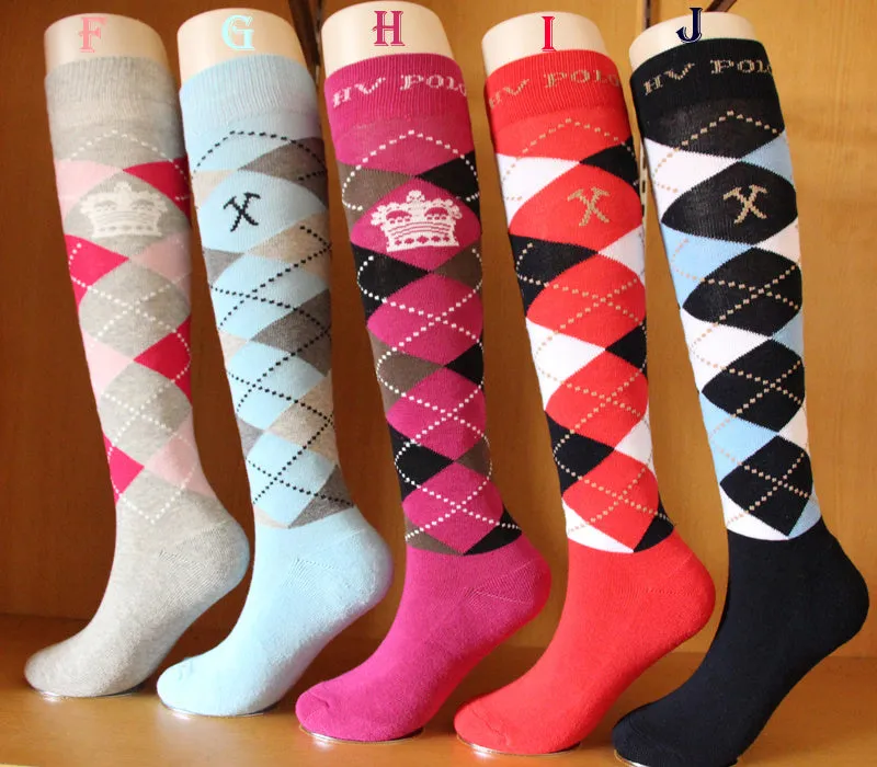 Argyle Pattern Knee-High Socks | Stylish & Comfortable Fashion Footwear