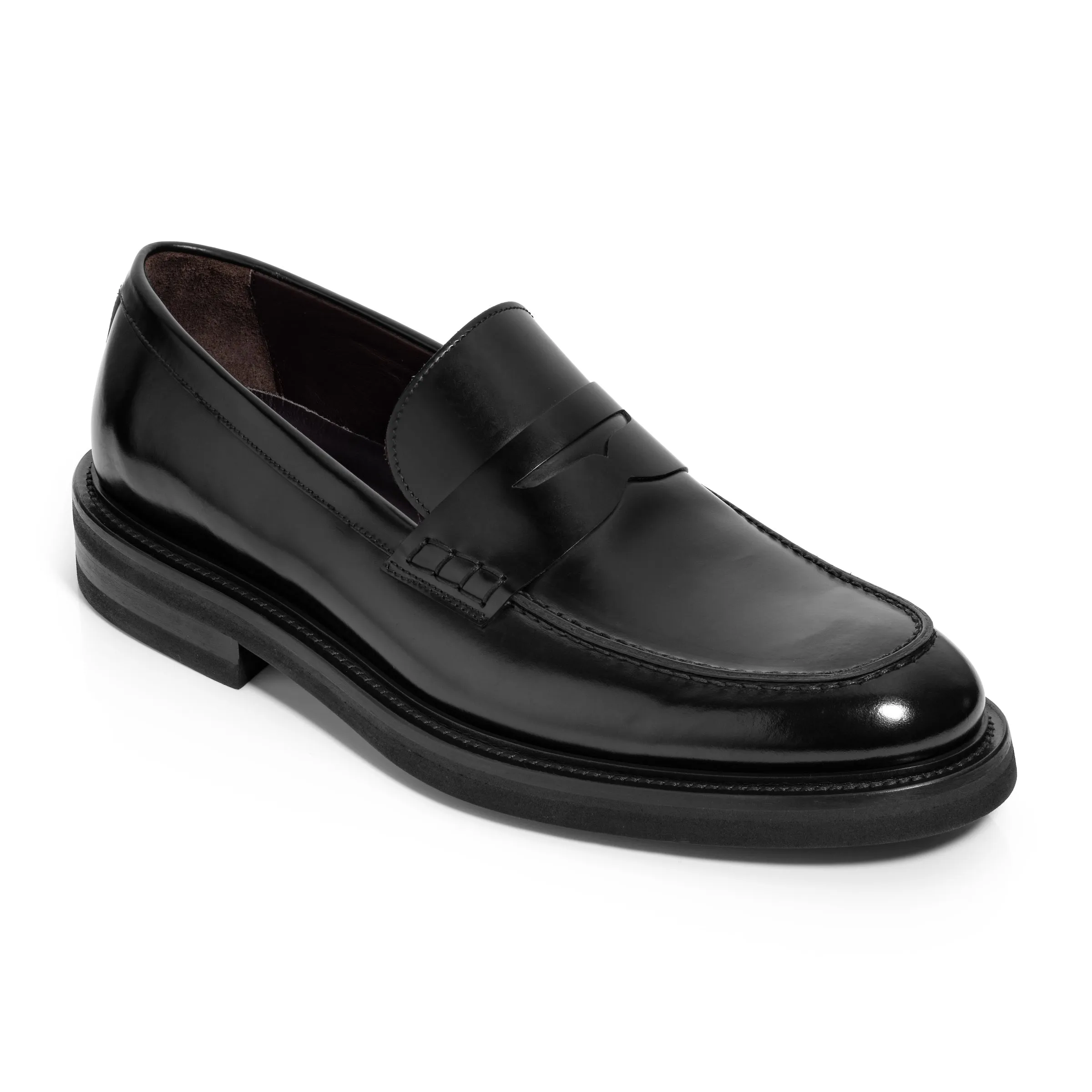 Balboa Black Calf Penny Loafer