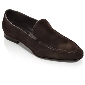 Beamon Dark Brown Suede Slip on