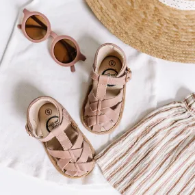 Blush Closed Toe Sandal {Premium Leather}