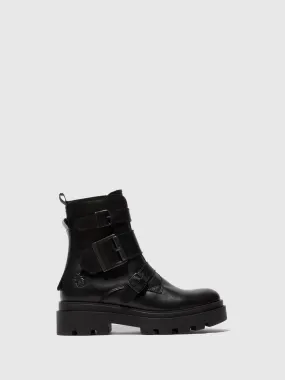 Buckle Ankle Boots JEDA817FLY NAPPA BLACK