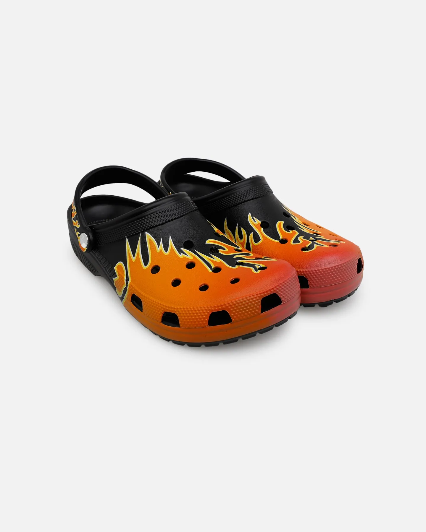 Crocs Classic Flames Clog Black/Multi