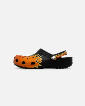 Crocs Classic Flames Clog Black/Multi