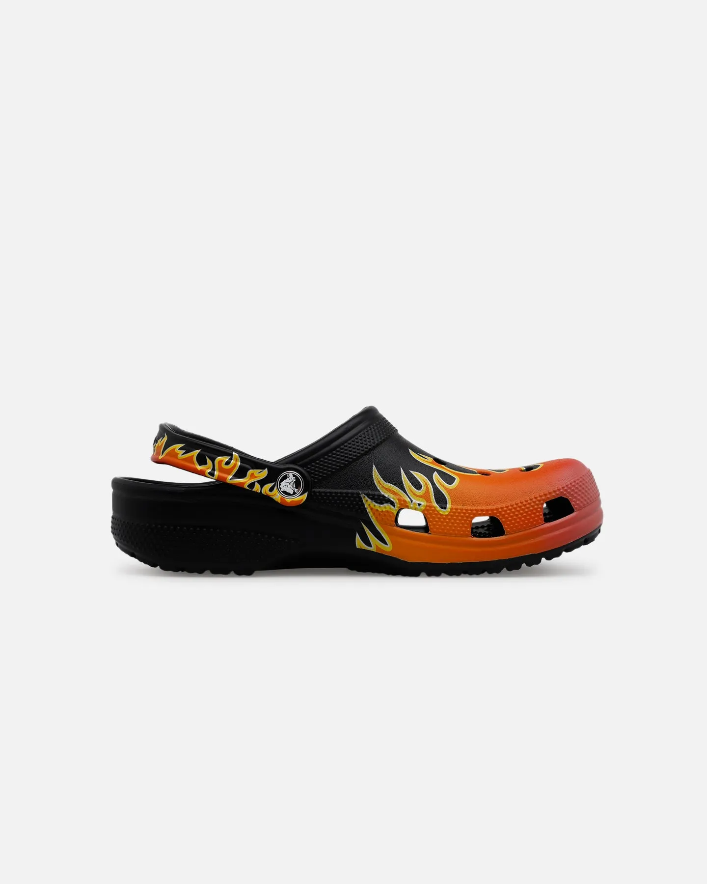 Crocs Classic Flames Clog Black/Multi