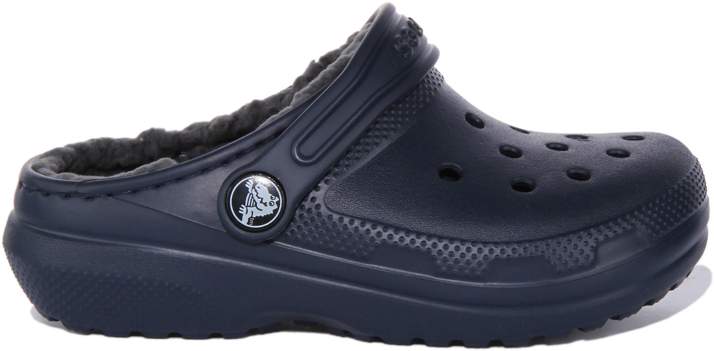 Crocs Classic Lined In Navy For Infants