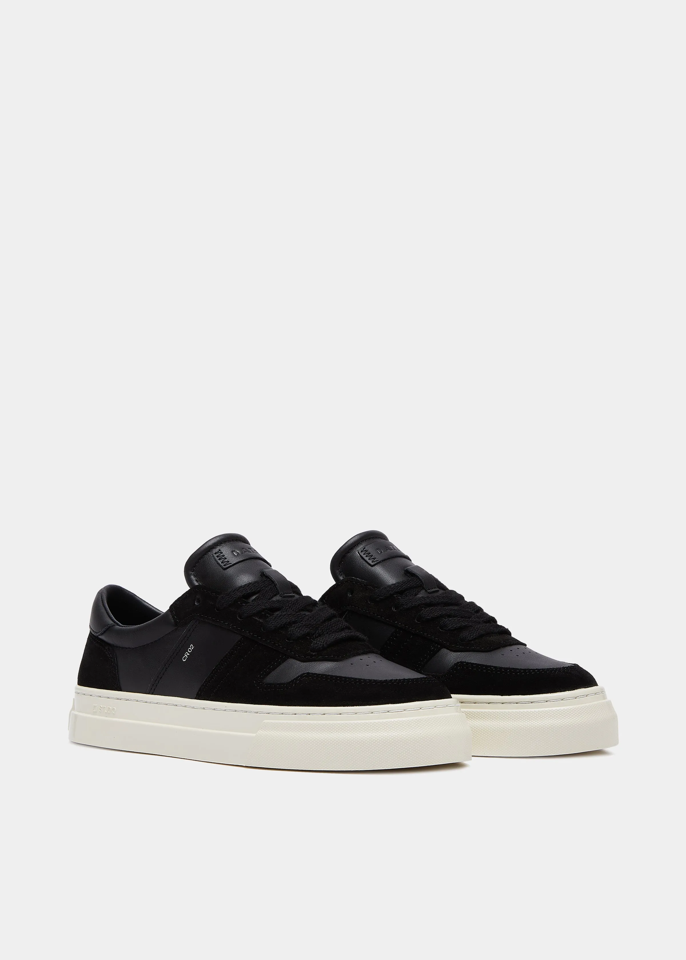 D.A.T.E Studio Calf Leather Sneaker - Black