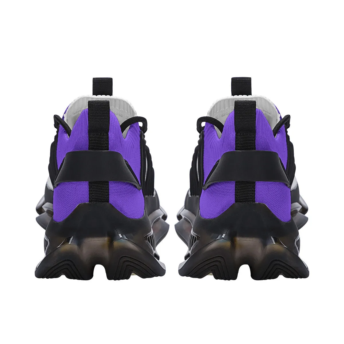 DCYG Purple & Gold Air Max React Sneakers - Black