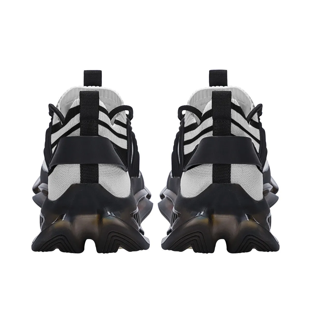 DCYG White & Black Air Max React Sneakers - Black