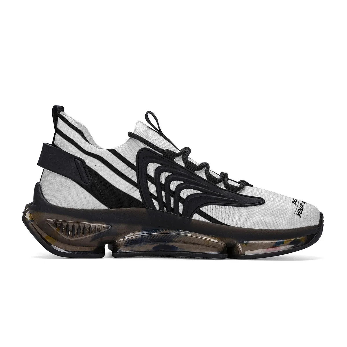 DCYG White & Black Air Max React Sneakers - Black