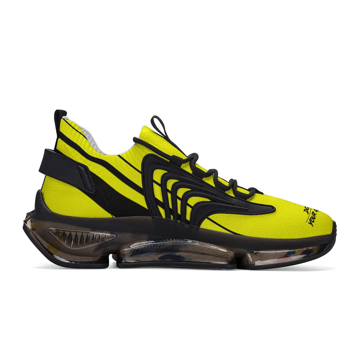 DCYG X2  Yellow &Black Air Max React Sneakers - Black