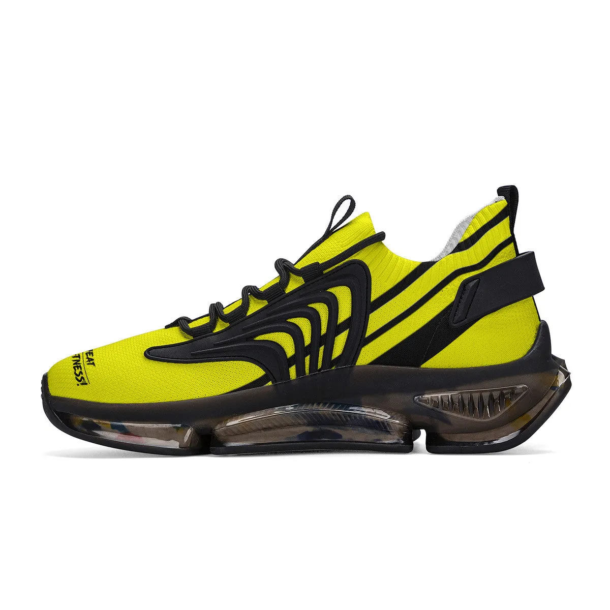 DCYG X2  Yellow &Black Air Max React Sneakers - Black