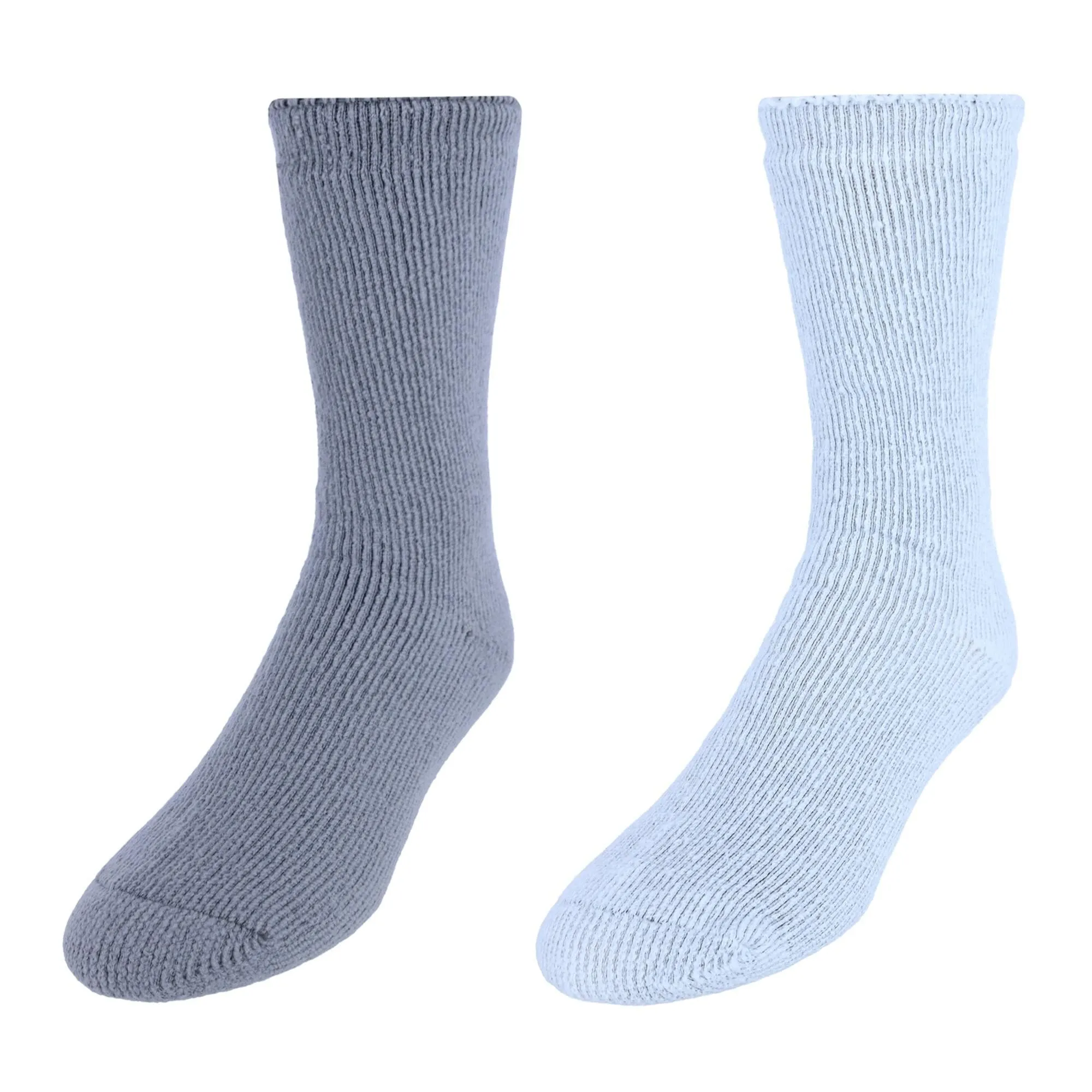 Dr. Scholl's Men's Ultimate Cozy Gripper Crew Slipper Socks (2 Pack)