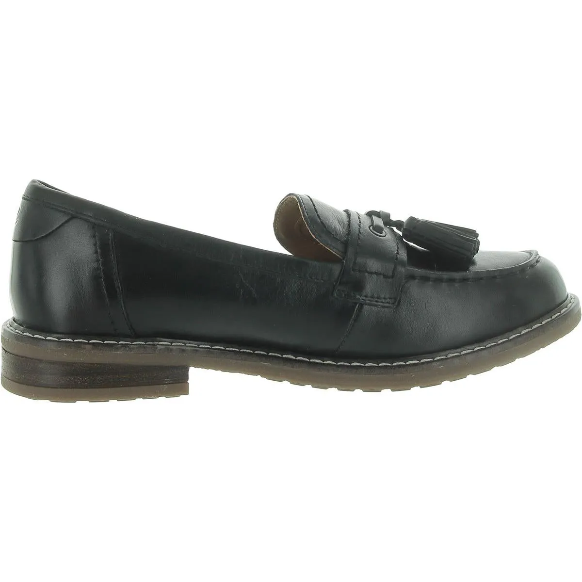 Easy Spirit Womens Janelle Leather Tassel Loafers