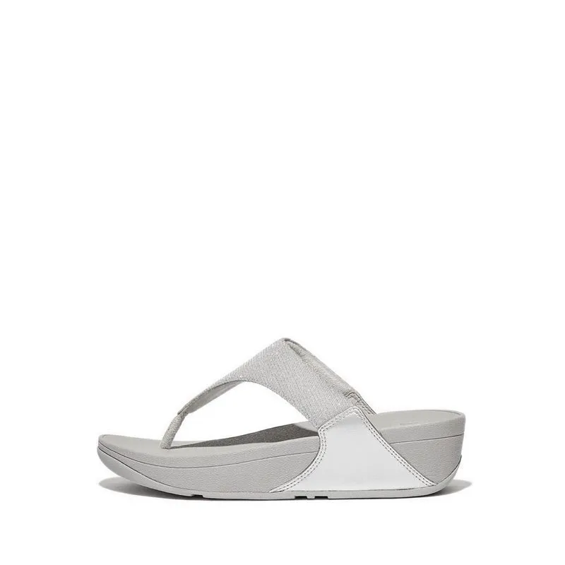 Fitflop Lulu Women's Shimmerlux Toe-Post Sandals - Silver