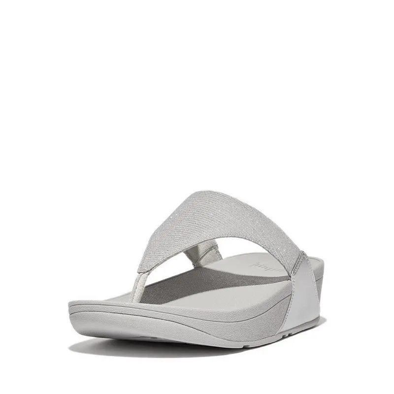 Fitflop Lulu Women's Shimmerlux Toe-Post Sandals - Silver