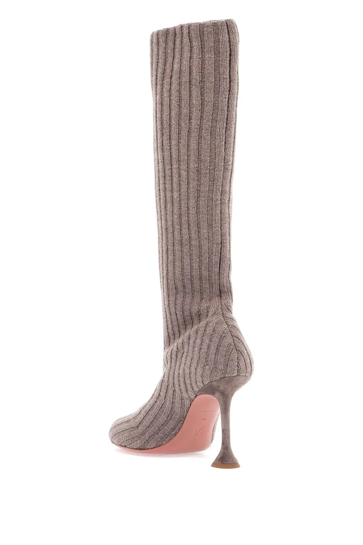 Fuzzy Knit Chunky Boots