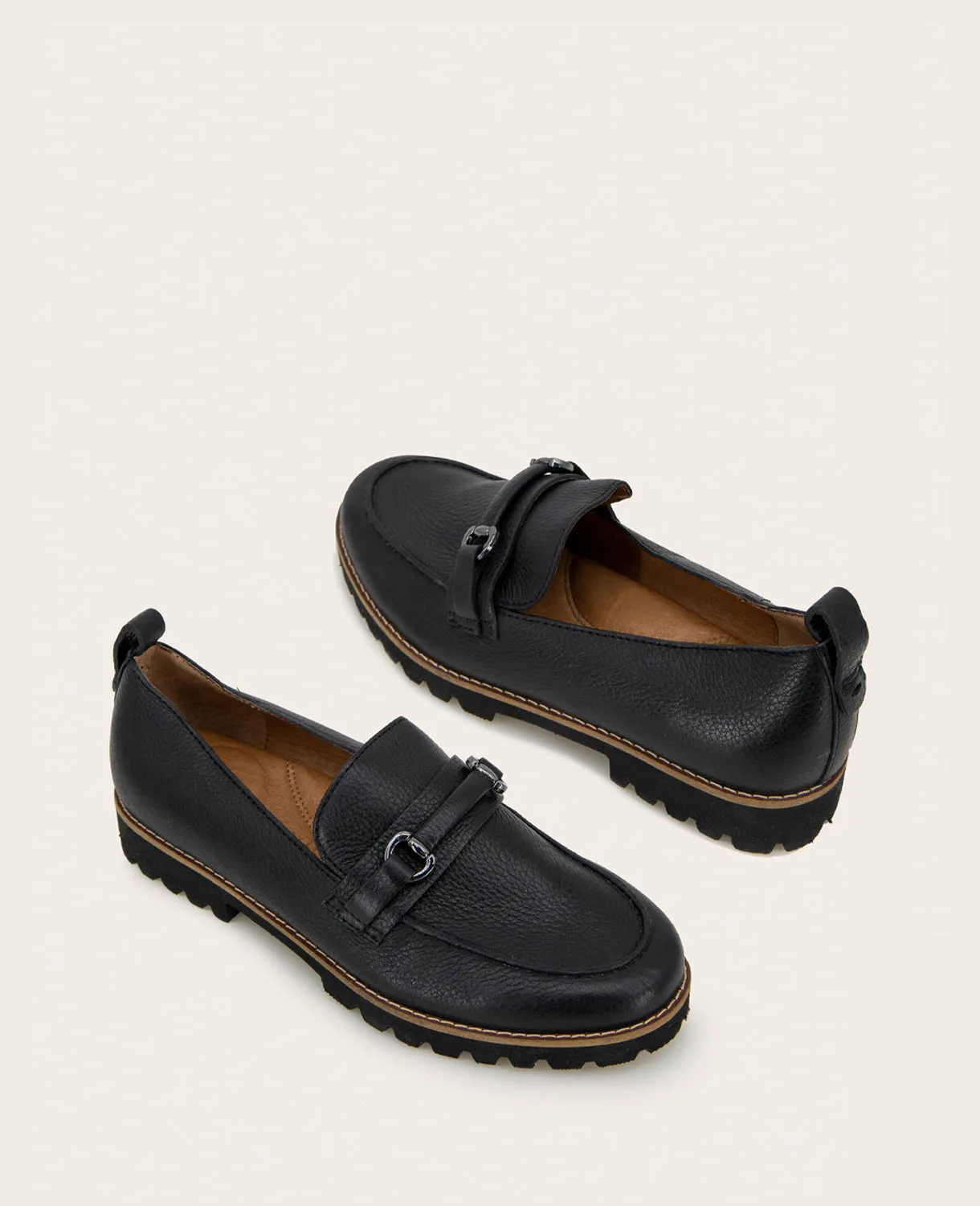 GENTLE SOULS - Eugene Leather Lug Bit Loafer