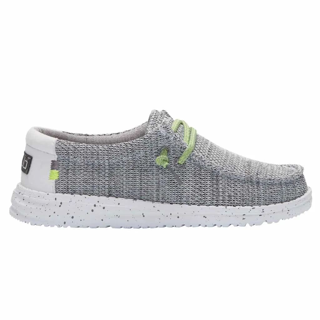 Hey Dude Children's Wally Sox Stone White 130130705