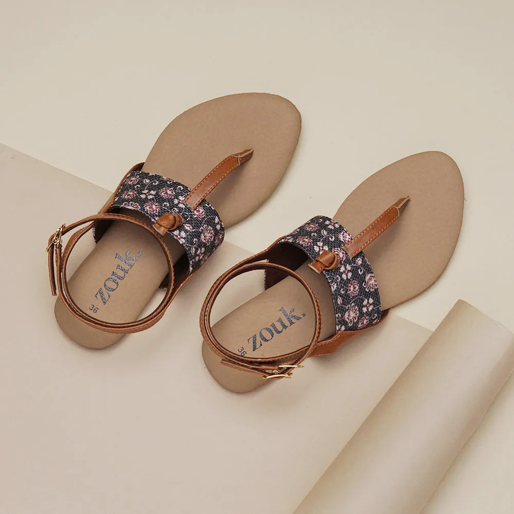 Hooghly Garden T Strap Sandal