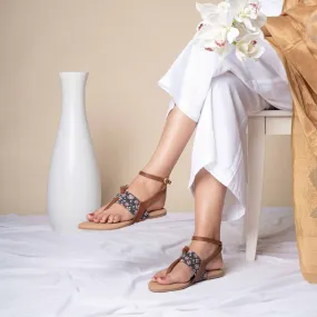 Hooghly Garden T Strap Sandal