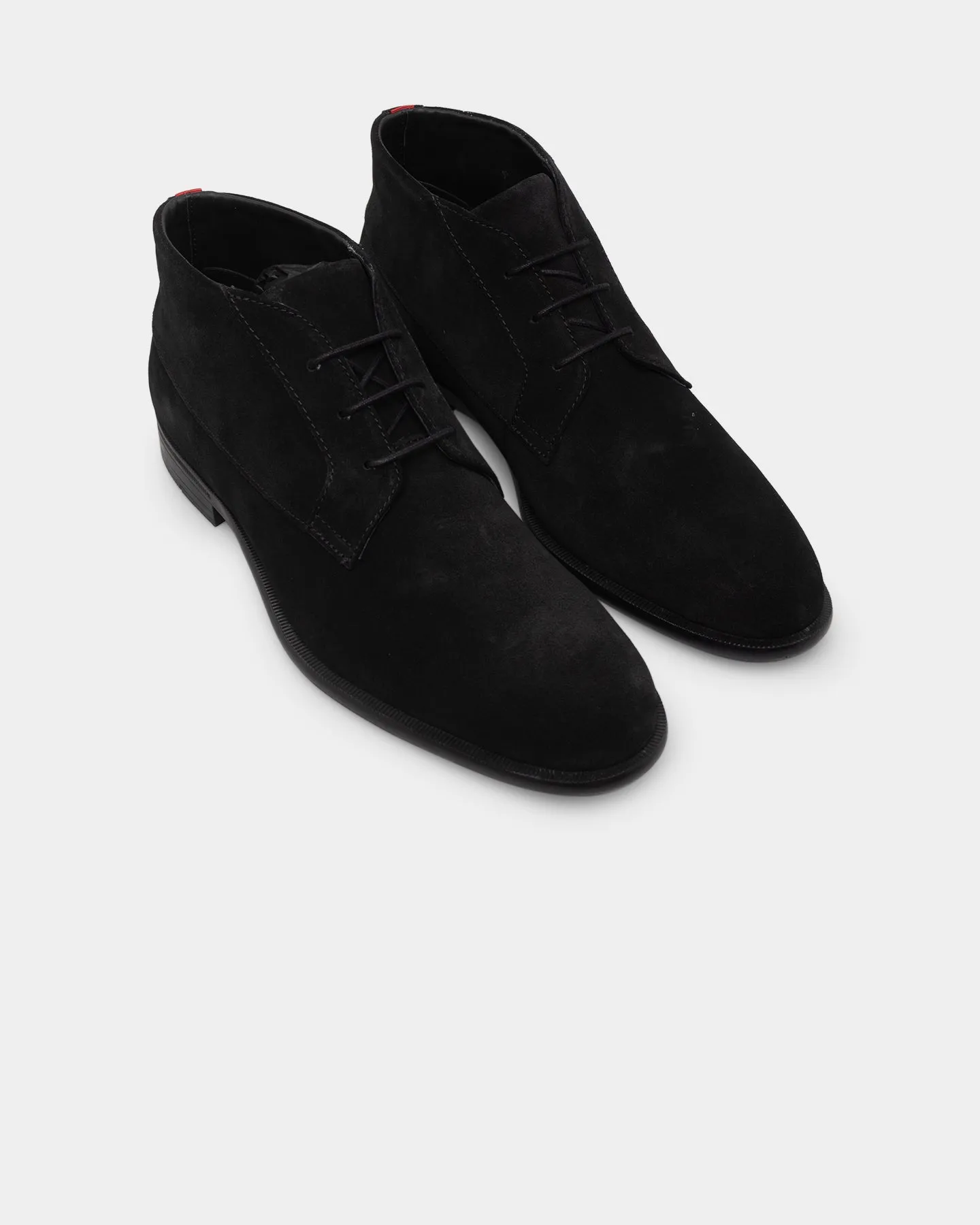 Hugo Boss Kyron Desert Suede Boots Black