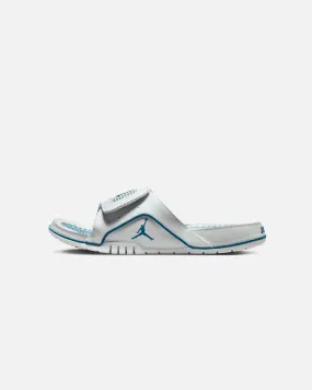 Jordan Hydro 4 Retro "MILITARY BLUE" Slides Off White/Indus