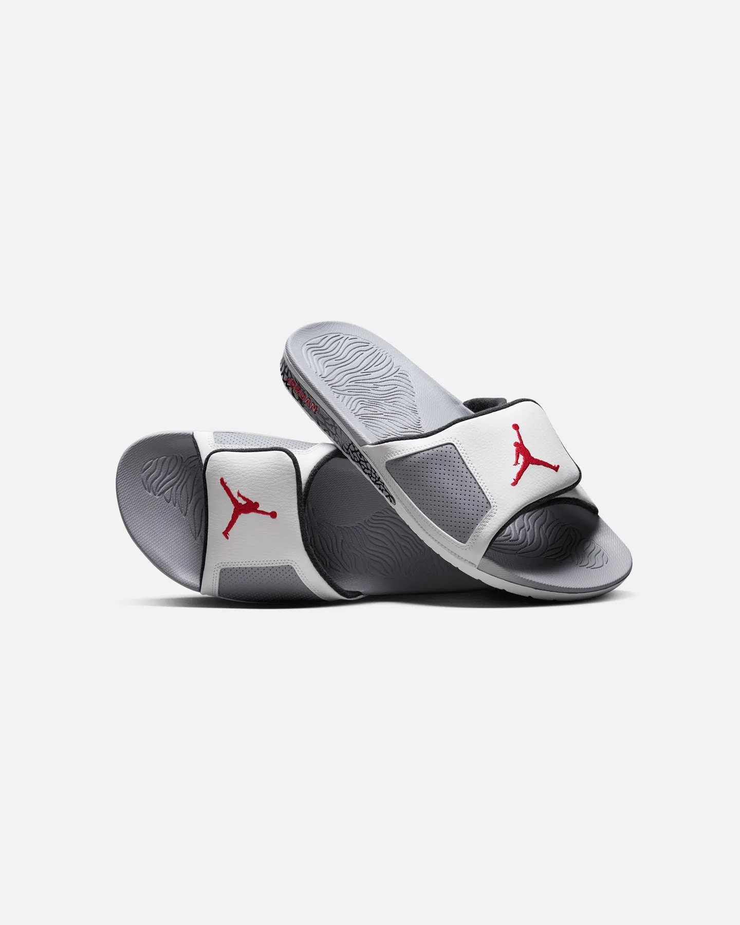 Jordan Hydro III Slides Summit White/Fire Red