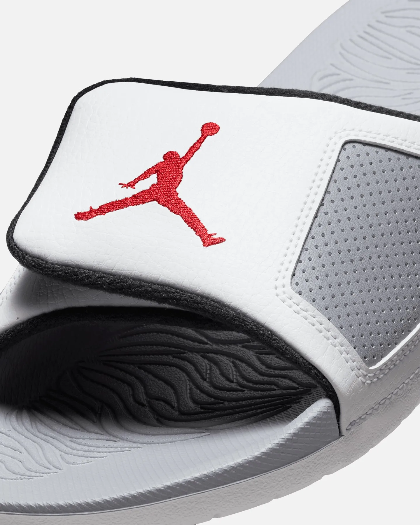 Jordan Hydro III Slides Summit White/Fire Red