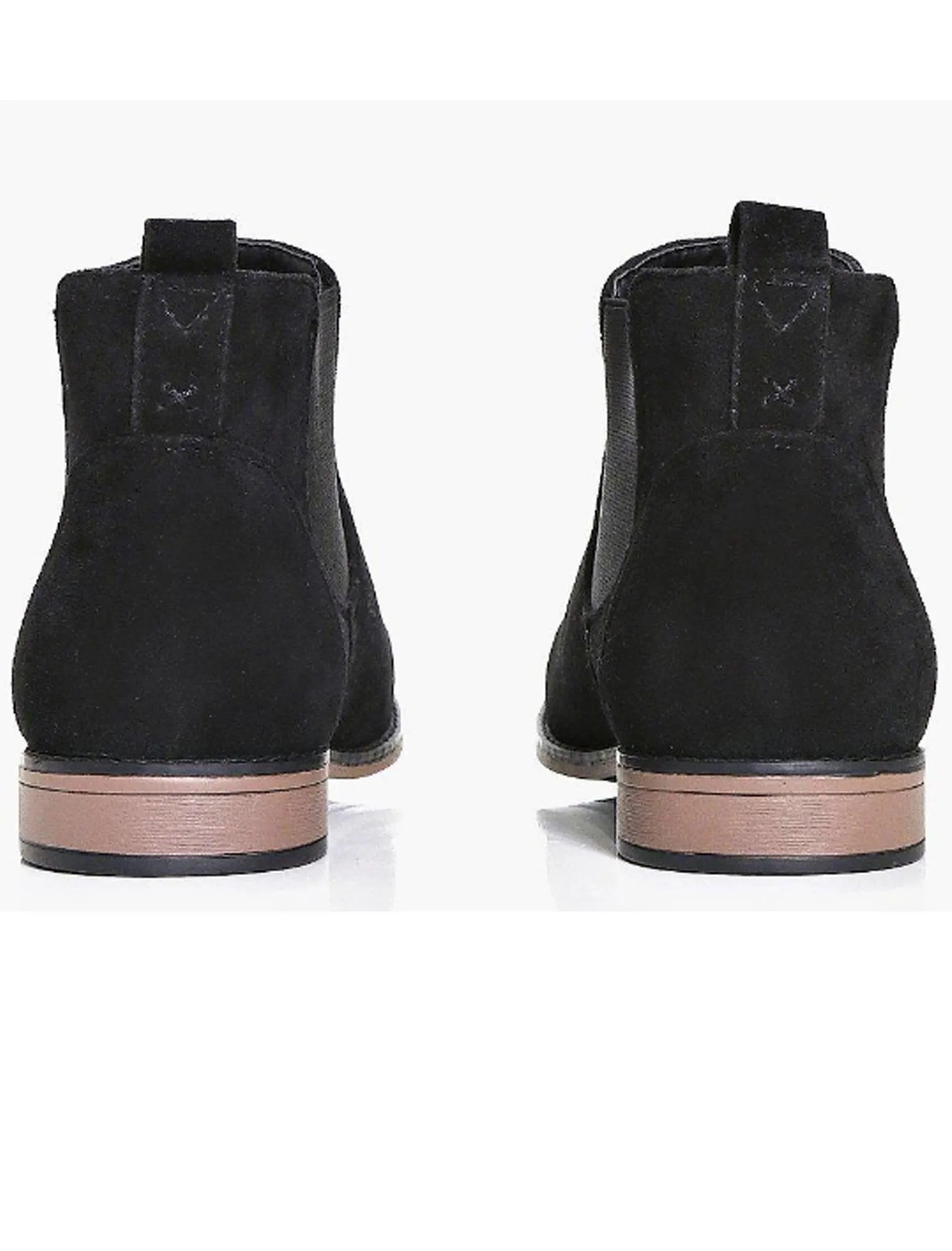 Kanye Suedette Chelsea Boots In Black