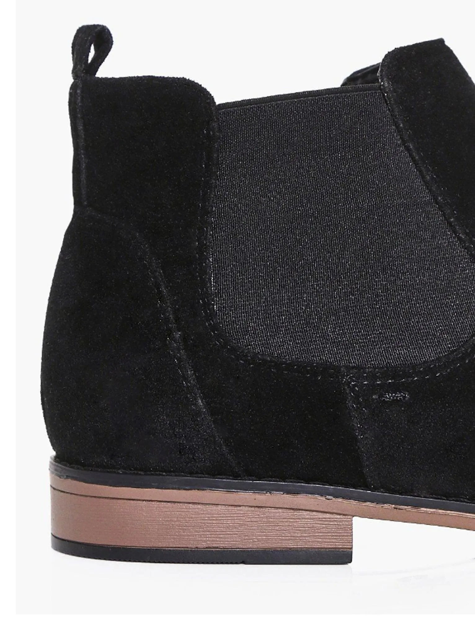 Kanye Suedette Chelsea Boots In Black