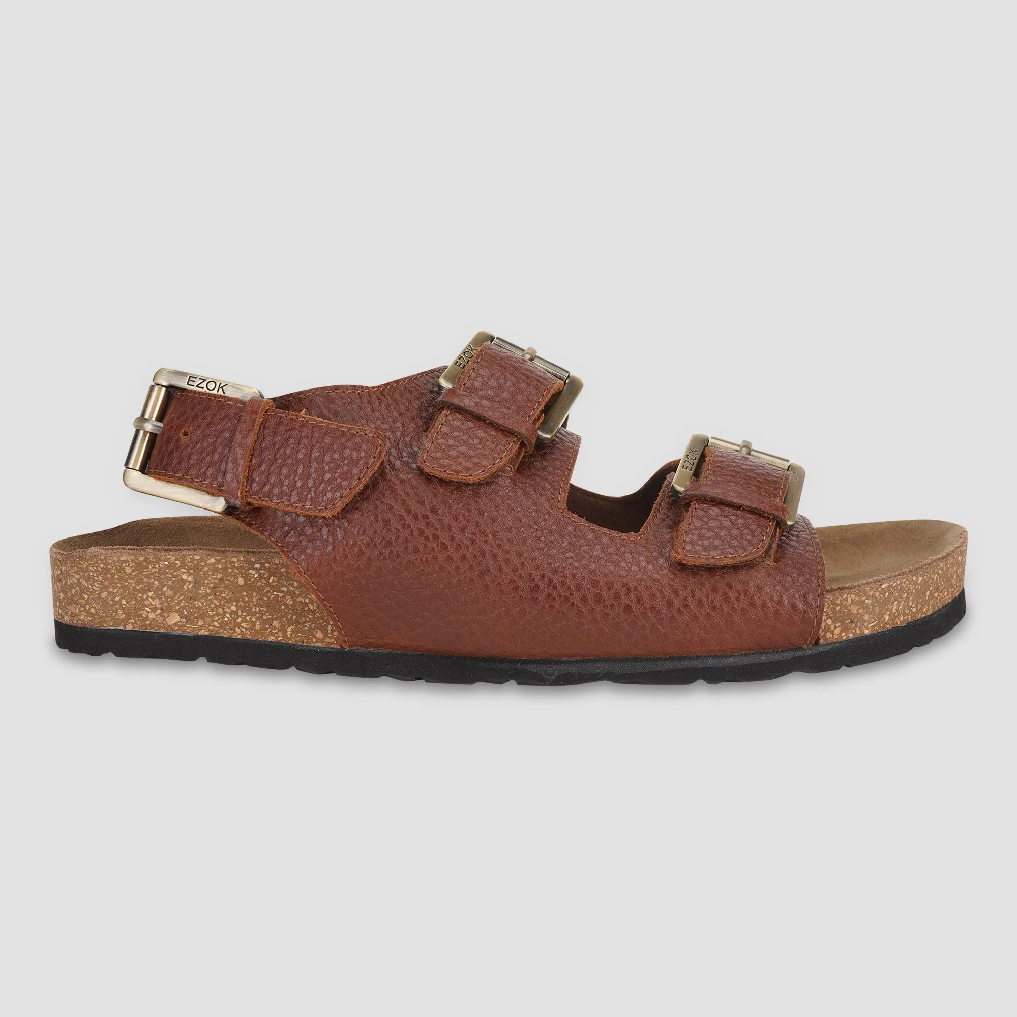 Leather Sandal For Men (Tan)