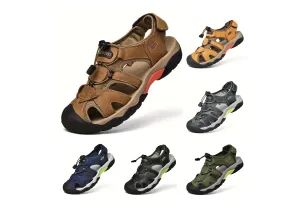 Men's Breathable Trendy Sandals Comfy Non Slip Shoes Casual Outdoor Sandals | 7258