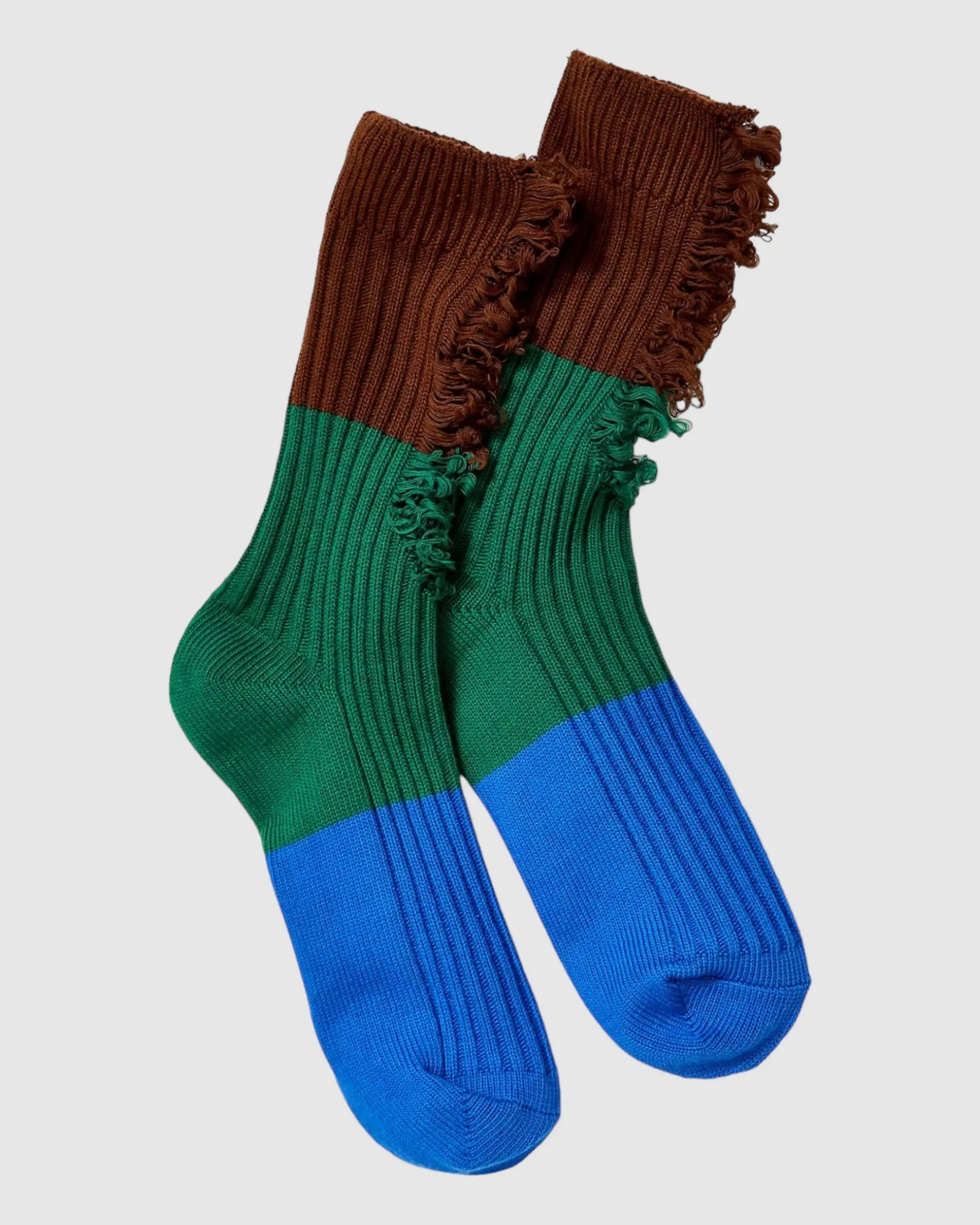 Neopolitan Socks - Kelly/Cobalt