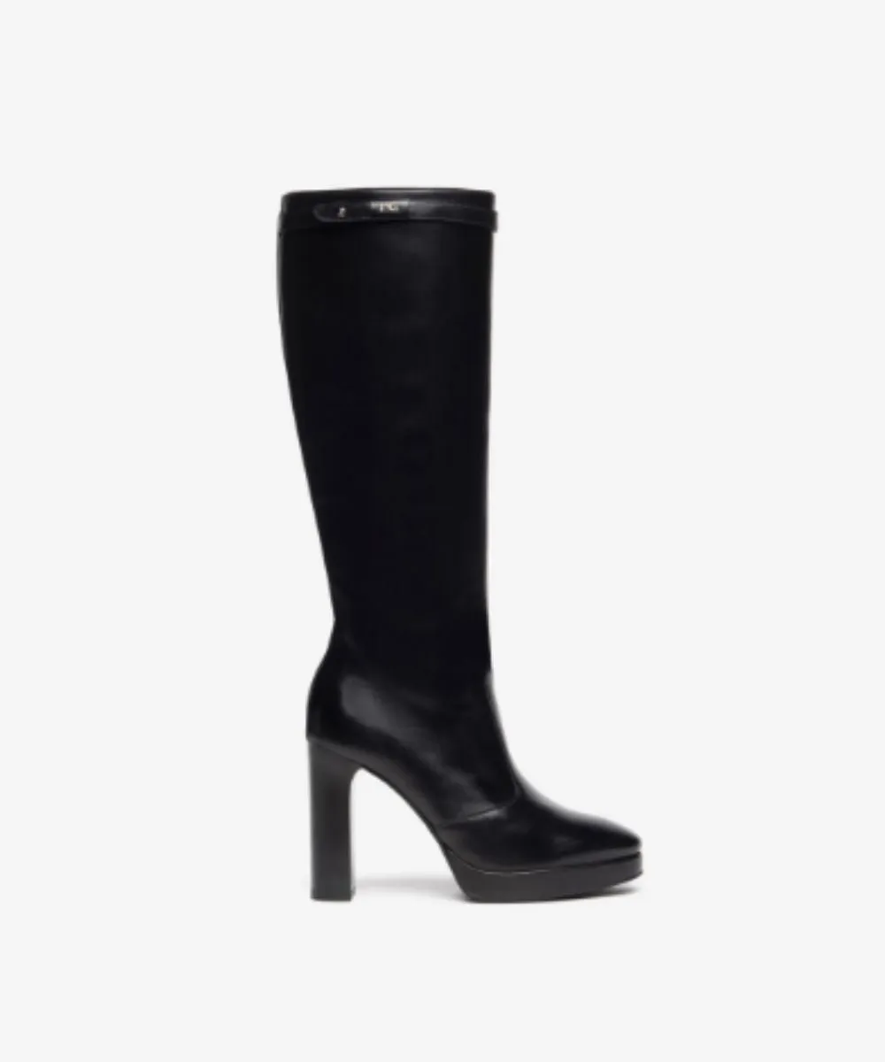 NERO GIARDINI LEATHER BOOTS