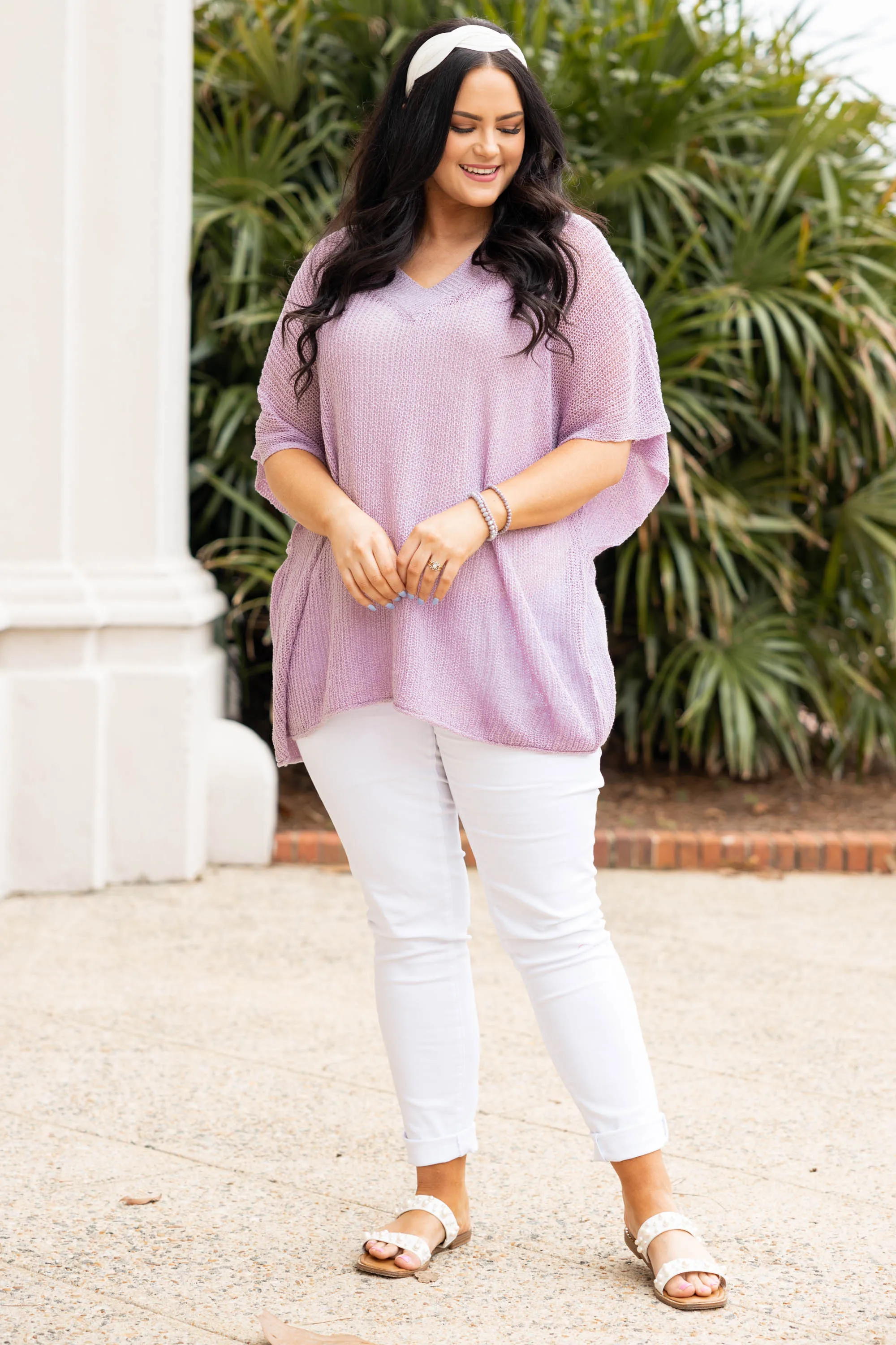 Nothing But Beauty Top, Dusty Lavender