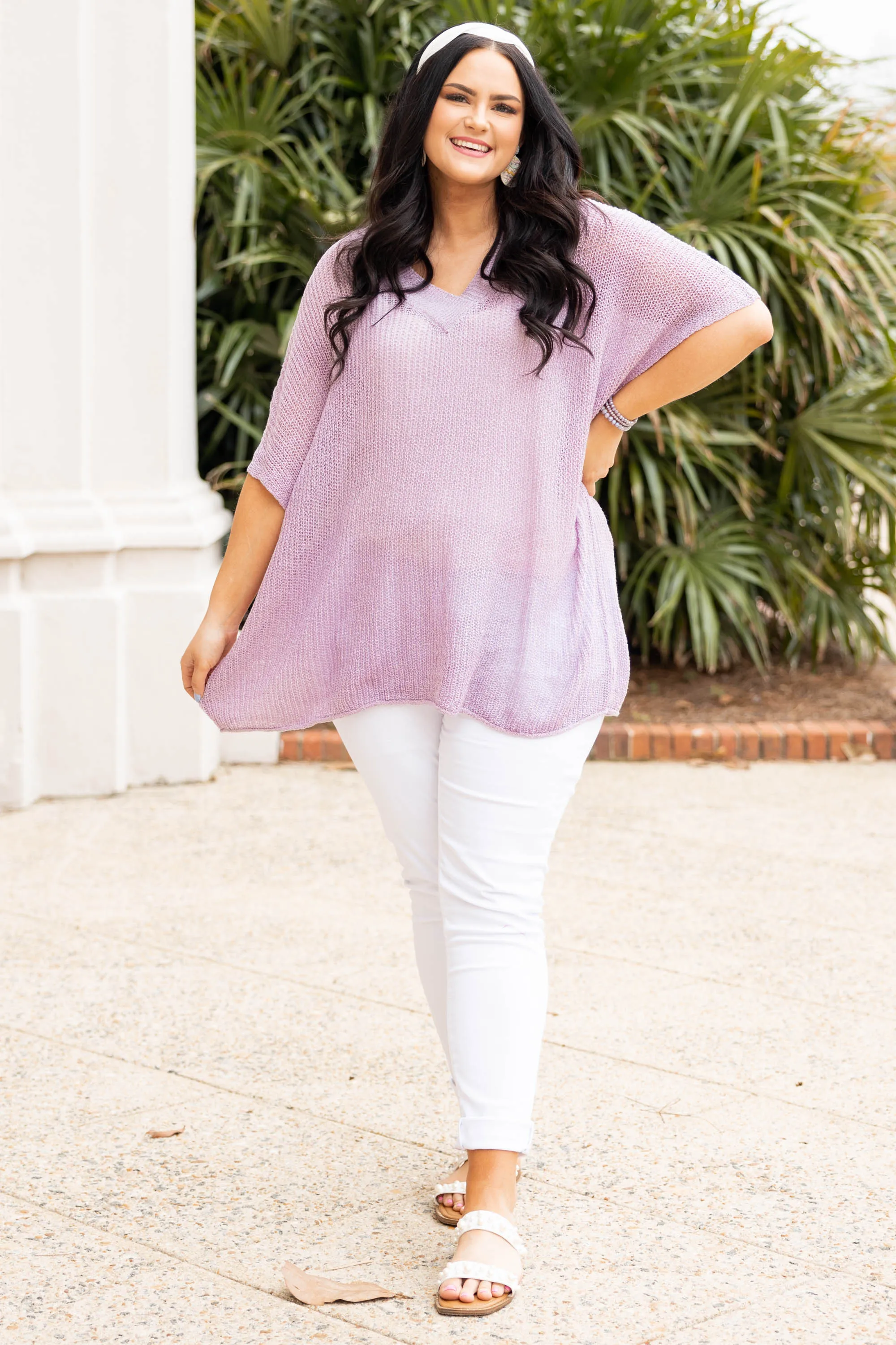 Nothing But Beauty Top, Dusty Lavender