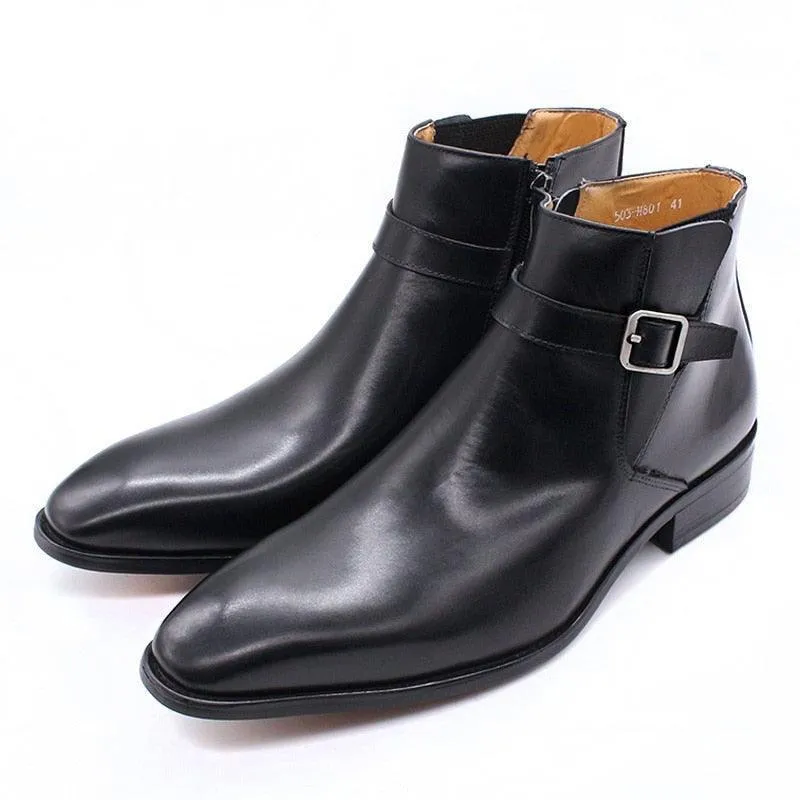 Odon Leather Ankle Boots