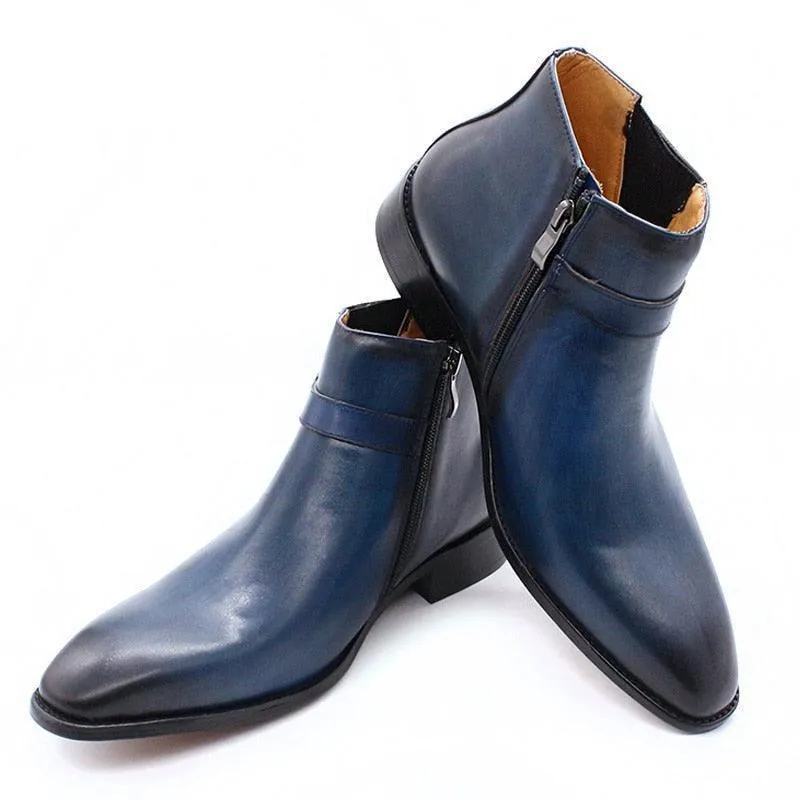 Odon Leather Ankle Boots