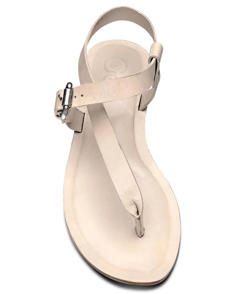 Roma Leather Thong Sandal in Gnocchi Taupe