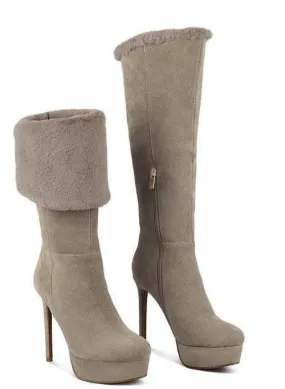 SALDANA Convertible Suede Leather High Boots