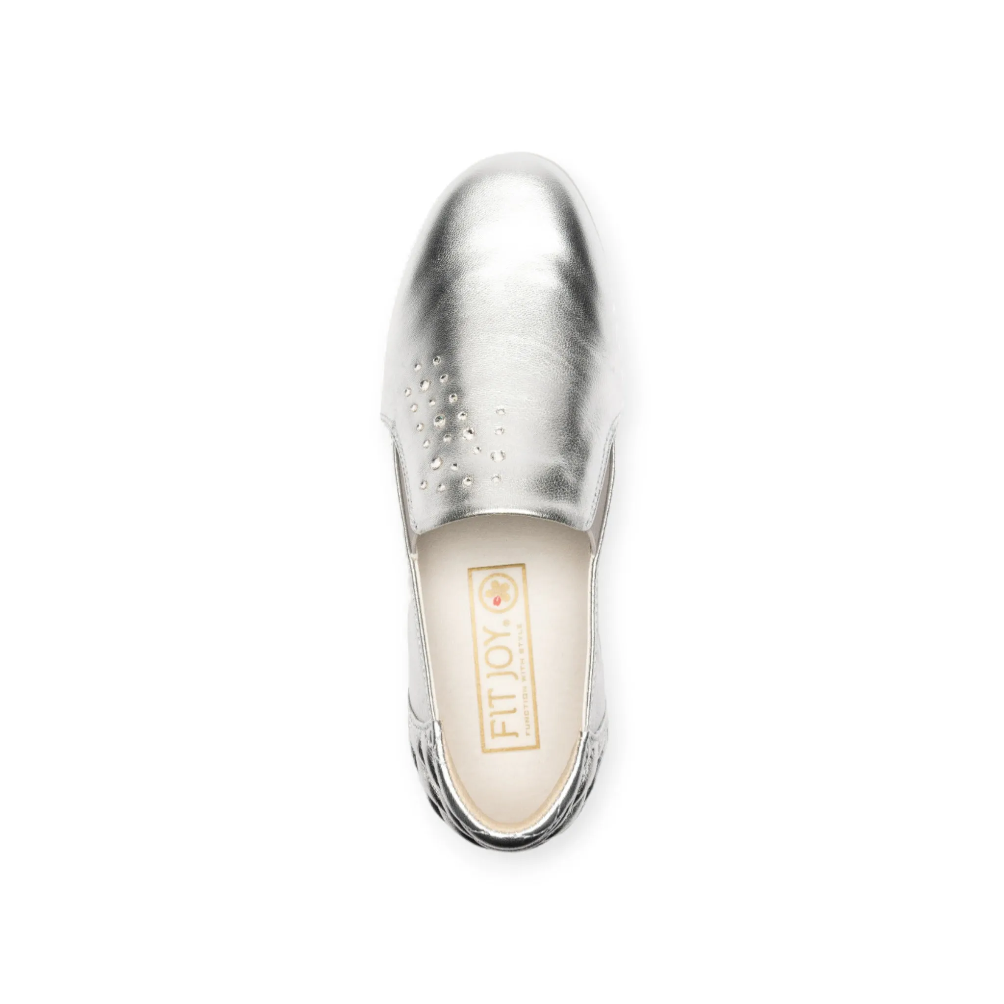 Sheepskin soft & super lightweight flat shoes with Swarovski crystal glass #FJ095