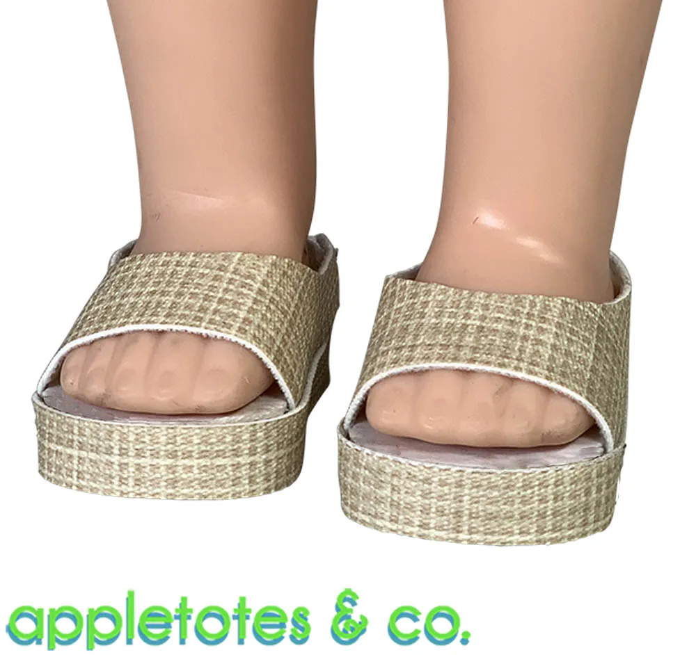 Slingback Shoes Sewing Pattern for 14 Inch Dolls