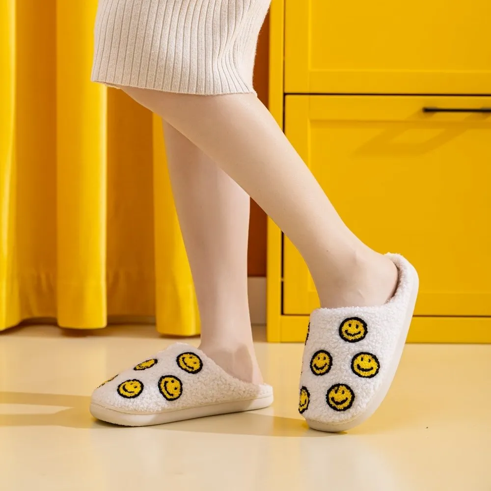 Smiley Face House Slippers