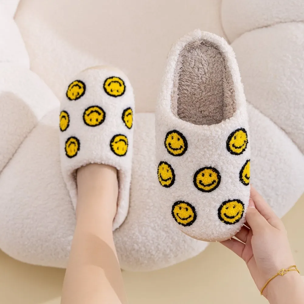 Smiley Face House Slippers